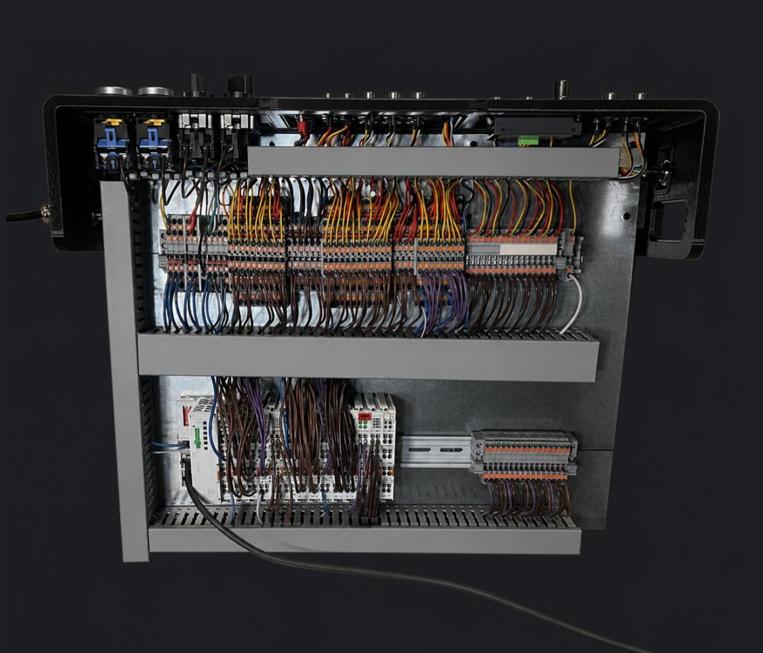 Levra controls brick: PLC, I/O and communication modules on DIN rail